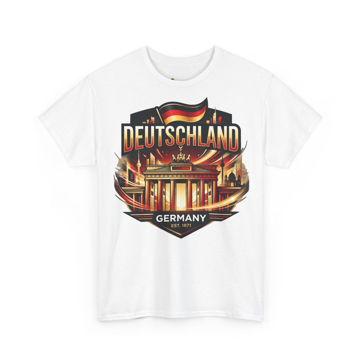 Deutschland Vintage Brandenburg-Tor T-Shirt – Reise-, Fußball- und Heimatstolz Ansicht 14 – T-Shirt – ESTID