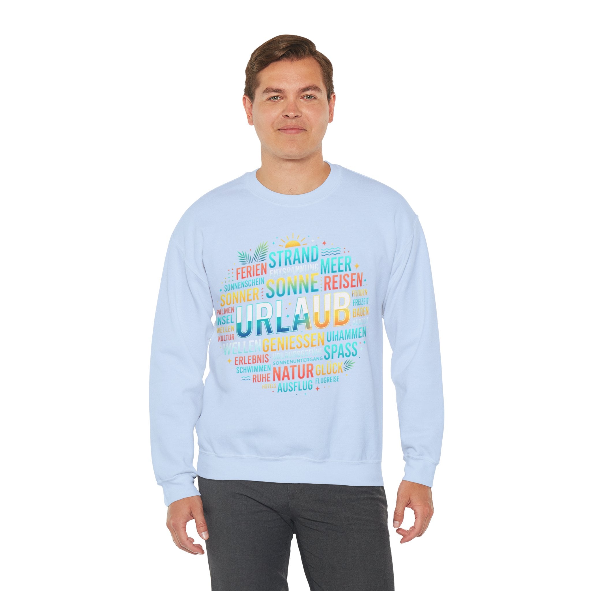 Tropical Palm Sunset Sweatshirt – Beach Vacation Crewneck
