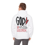 Gott liebt seine Kinder Kapuzenpullover – Cross Hoodie mit handschriftlicher Botschaft Ansicht 19 – Hoodie – ESTID