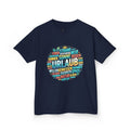 Kinder-T-Shirt "Urlaub" Wortwolke – Buntes Reise-Shirt für Kinder