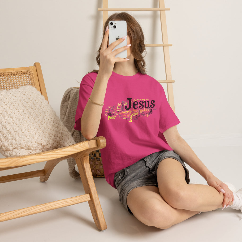 ESTID Unisex Shirt | Jesus Fisch Bibel Wortwolke