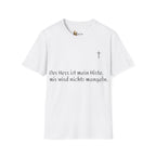 Minimalistisches Unisex Softstyle T-Shirt mit Psalm 23 ESTID Ansicht 8 – T-Shirt – ESTID