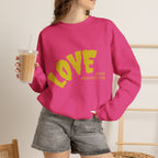 Damen Oversized Pullover mit Statement-Print