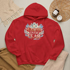 Faith Over Fear Hoodie – Jesus Kreuz Kapuzenpullover | Christliches Sweatshirt
