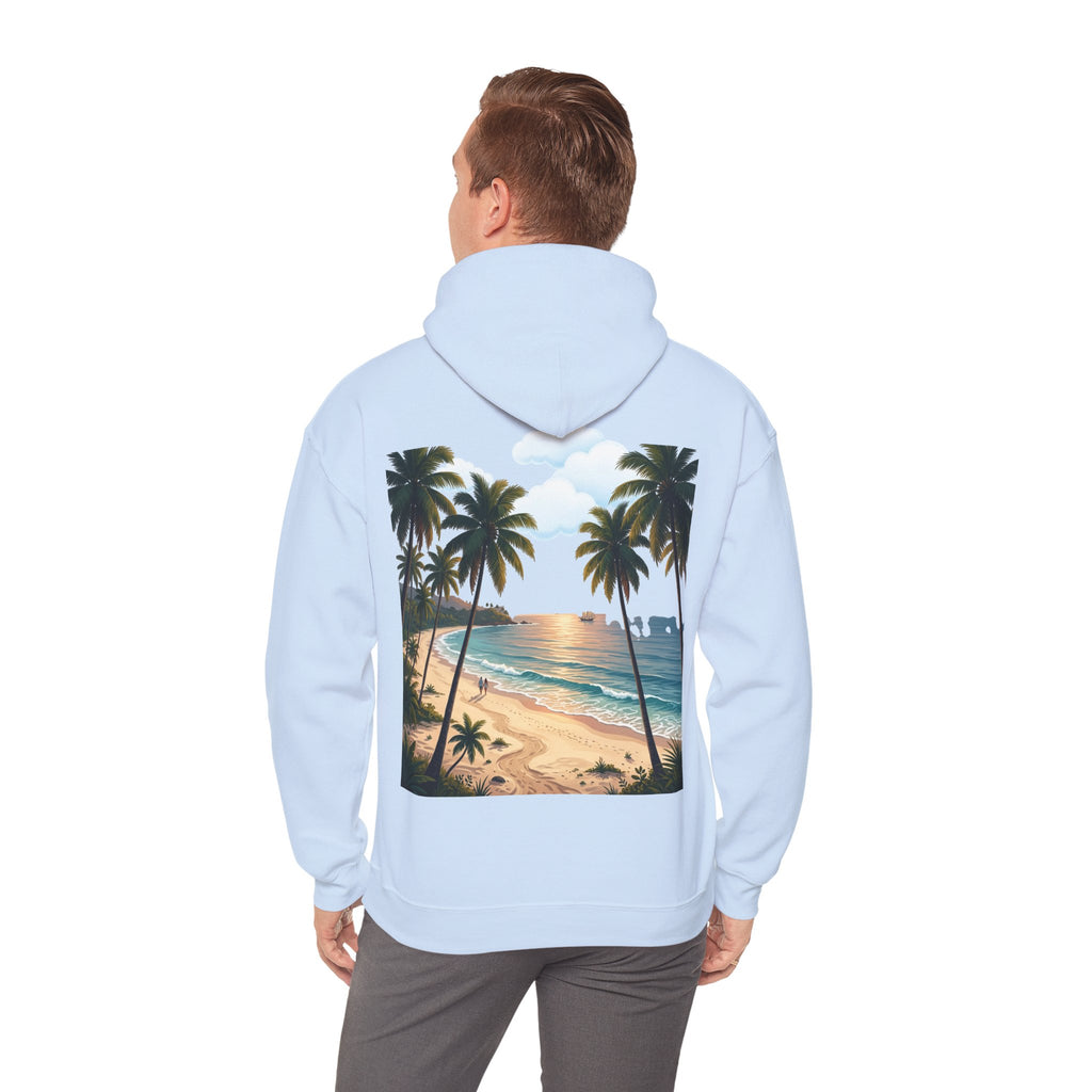 Urlaub Hoodie – Tropischer Palm Sunset Kapuzenpullover