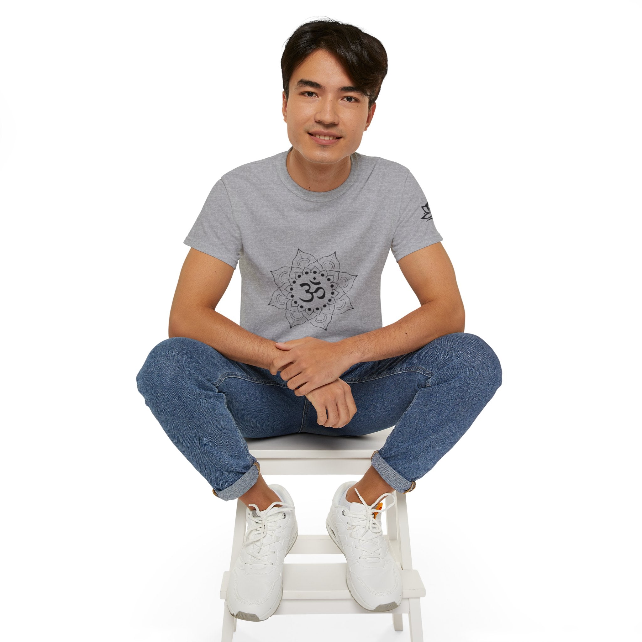 Spiritual Om Mandala Bio-Baumwoll T-Shirt | Damen & Herren Ansicht 21 – T-Shirt – ESTID
