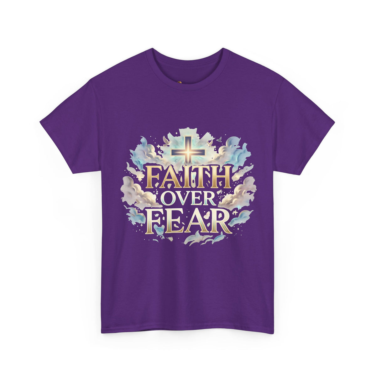 Faith Over Fear T-Shirt – „Glaube statt Angst“ Christian Cross Tee Ansicht 10 – T-Shirt – ESTID