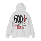 Gott liebt seine Kinder Kapuzenpullover – Cross Hoodie mit handschriftlicher Botschaft Ansicht 20 – Hoodie – ESTID