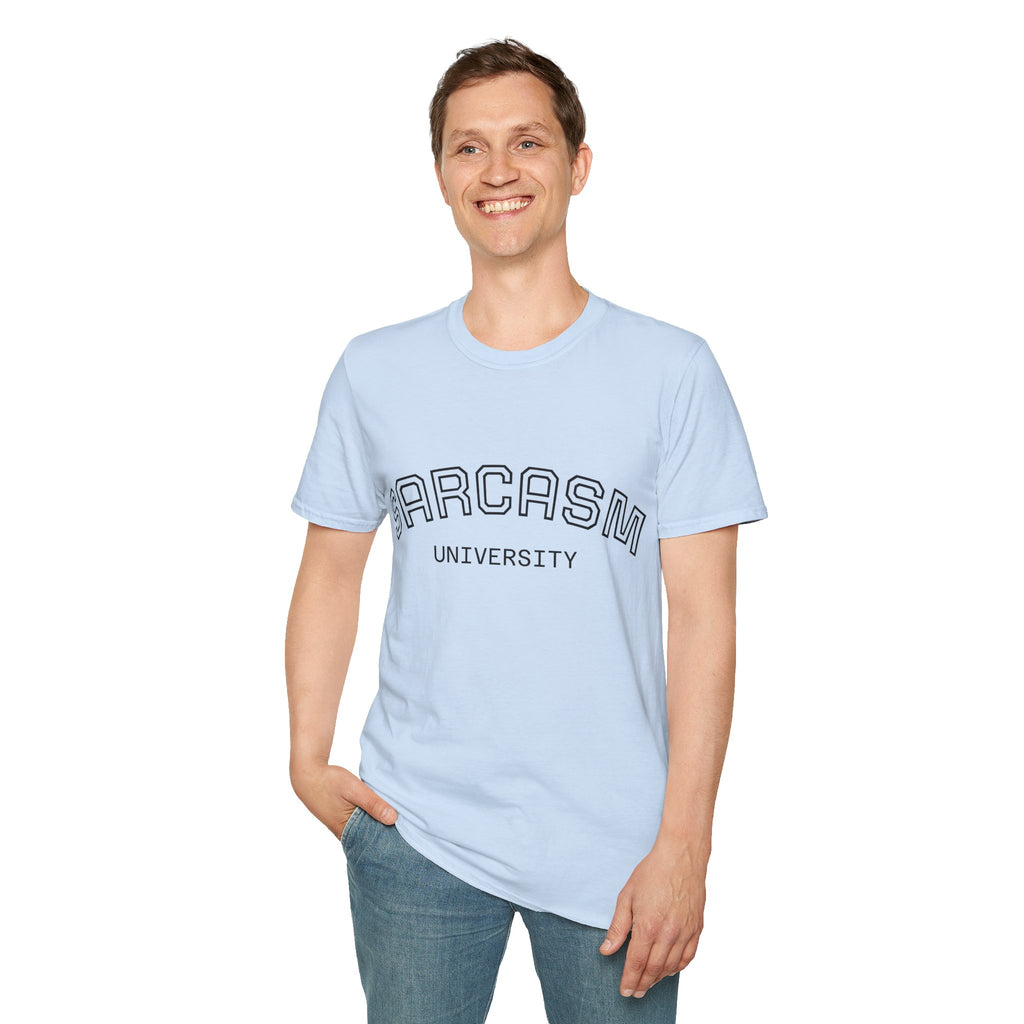 Sarcasm University T-Shirt — Funny Collegiate Graphic Tee Ansicht 40 – T-Shirt – ESTID