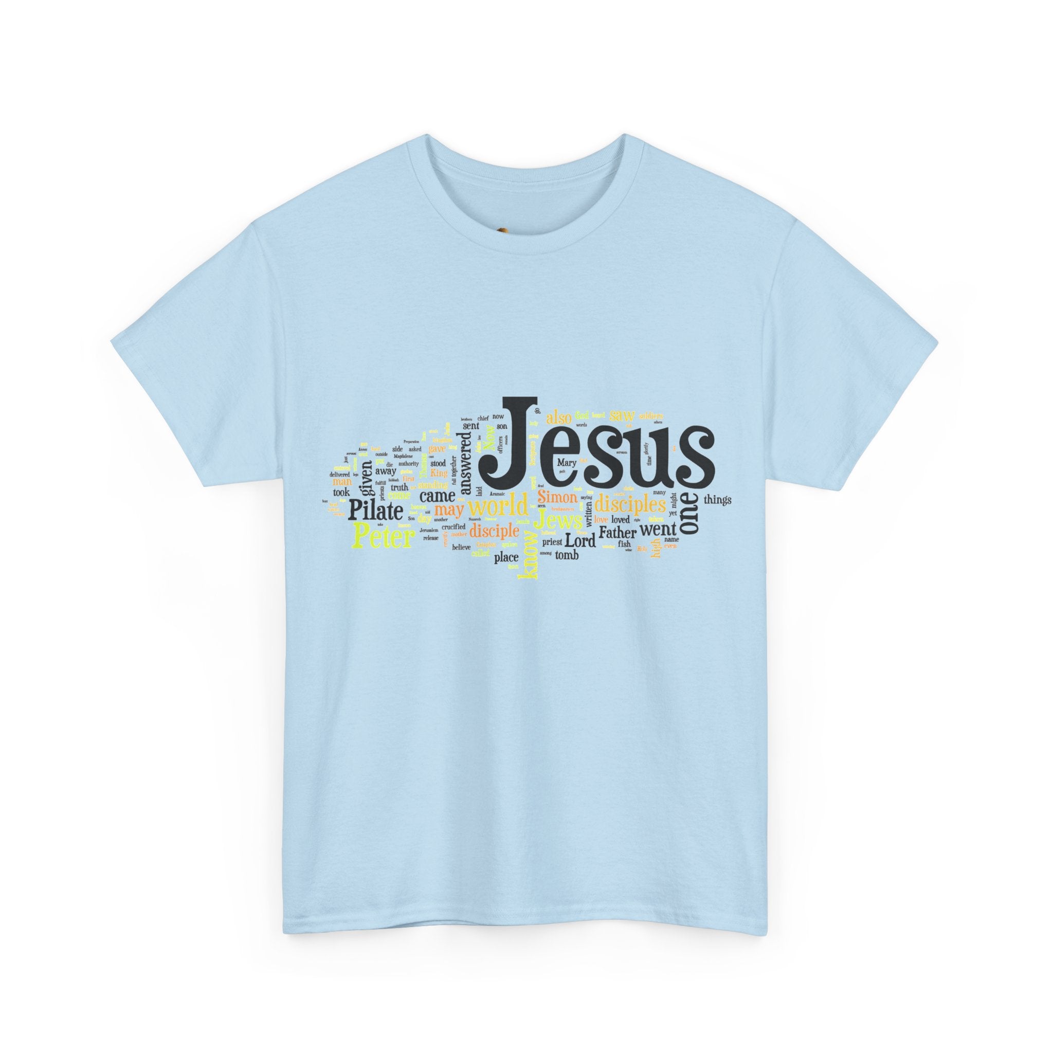 ESTID Unisex Shirt | Jesus Fisch Bibel Wortwolke Ansicht 20 – T-Shirt – ESTID