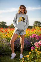 Bee Cool Kinder Hoodie – Gelber Bienen-Print mit „BEE COOL“