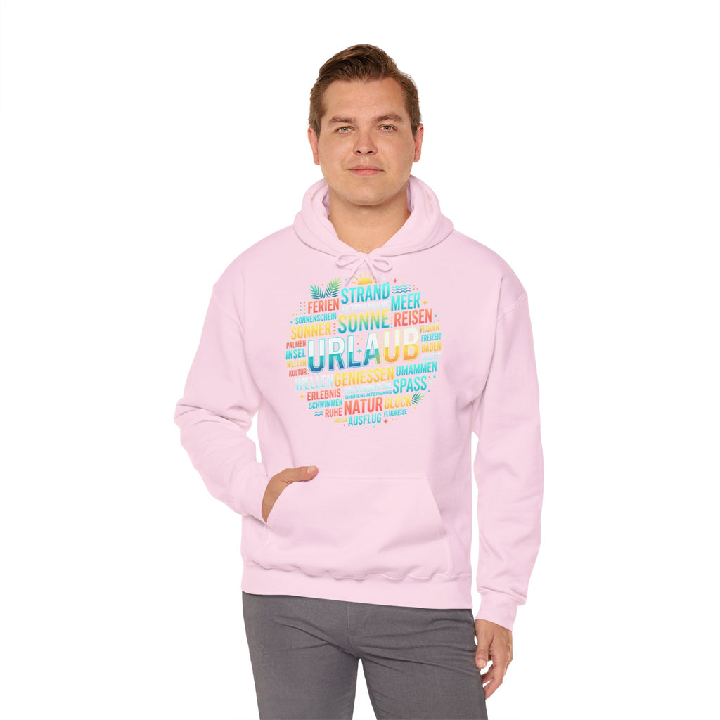 Urlaub Hoodie – Tropischer Palm Sunset Kapuzenpullover