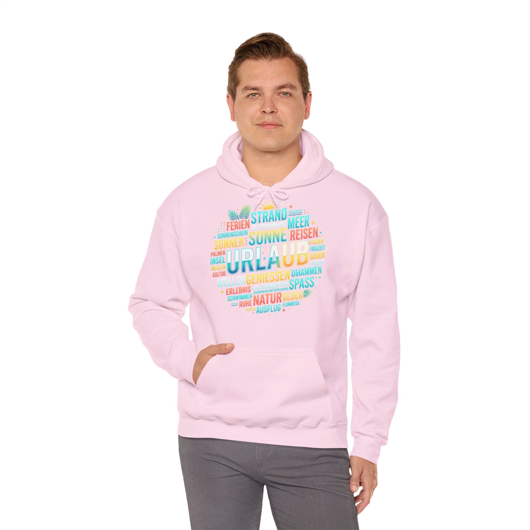 Urlaub Hoodie – Tropischer Palm Sunset Kapuzenpullover