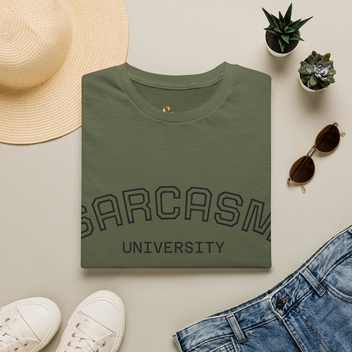 Sarcasm University T-Shirt — Funny Collegiate Graphic Tee Ansicht 27 – T-Shirt – ESTID
