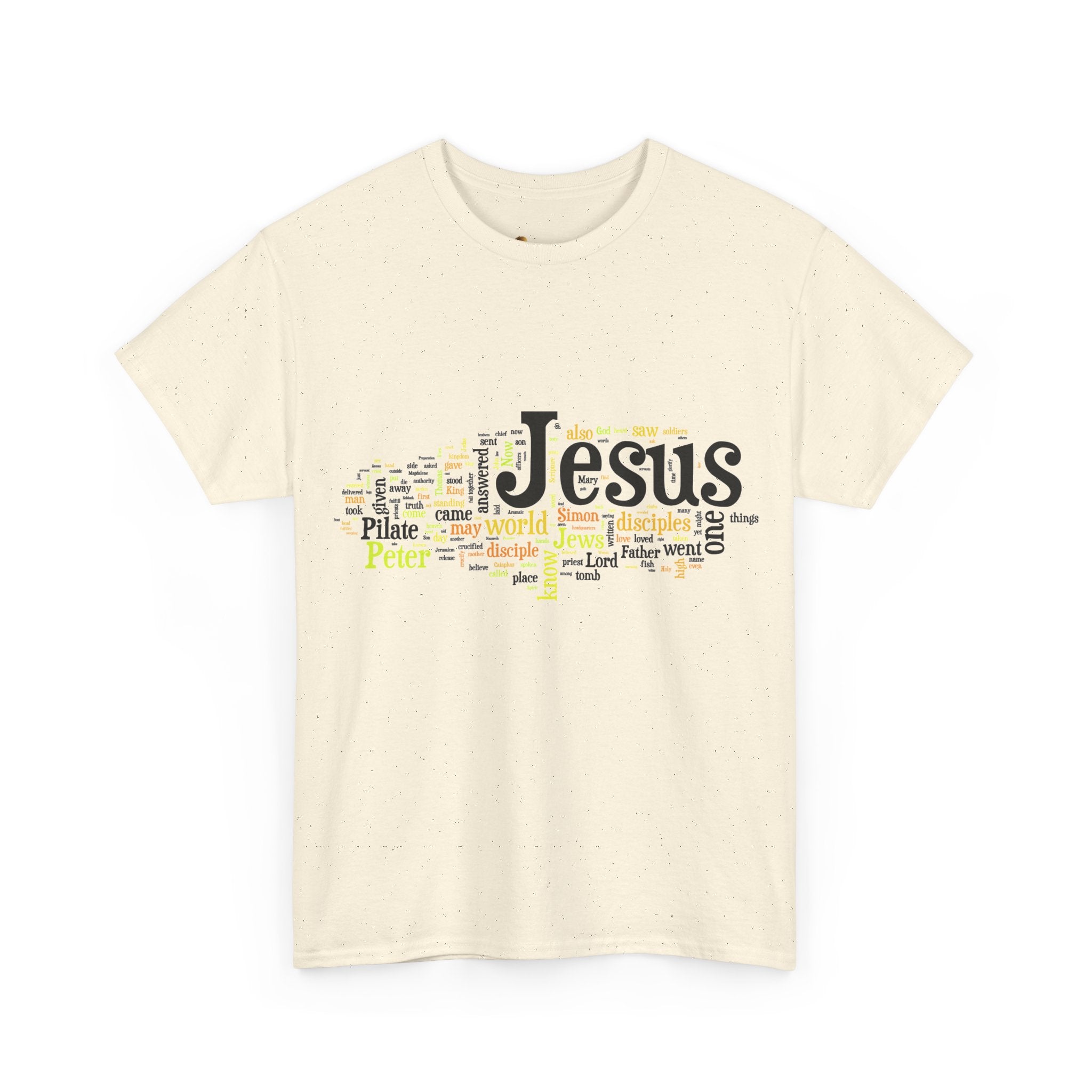 ESTID Unisex Shirt | Jesus Fisch Bibel Wortwolke Ansicht 17 – T-Shirt – ESTID