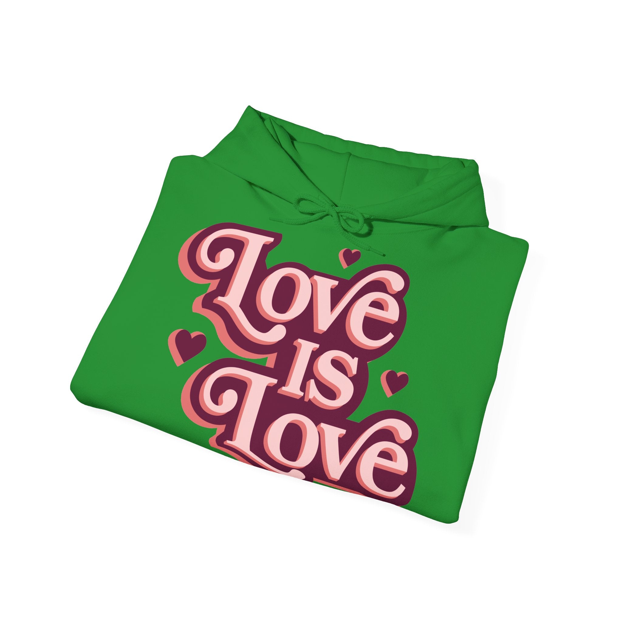 Love Is Love Hoodie – Retro Herz Pride Kapuzenpullover Ansicht 36 – Hoodie – ESTID