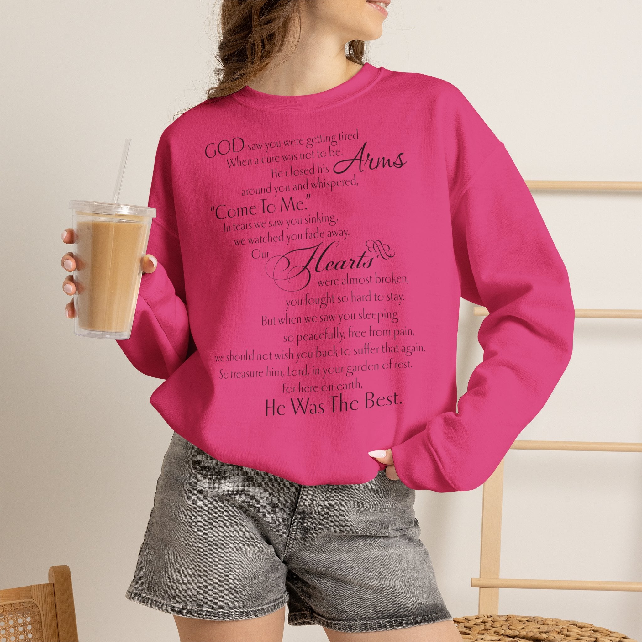 ESTID Damen Pullover | „God Saw You Were Getting Tired“ Spruch-Print Ansicht 15 – Sweatshirt – ESTID
