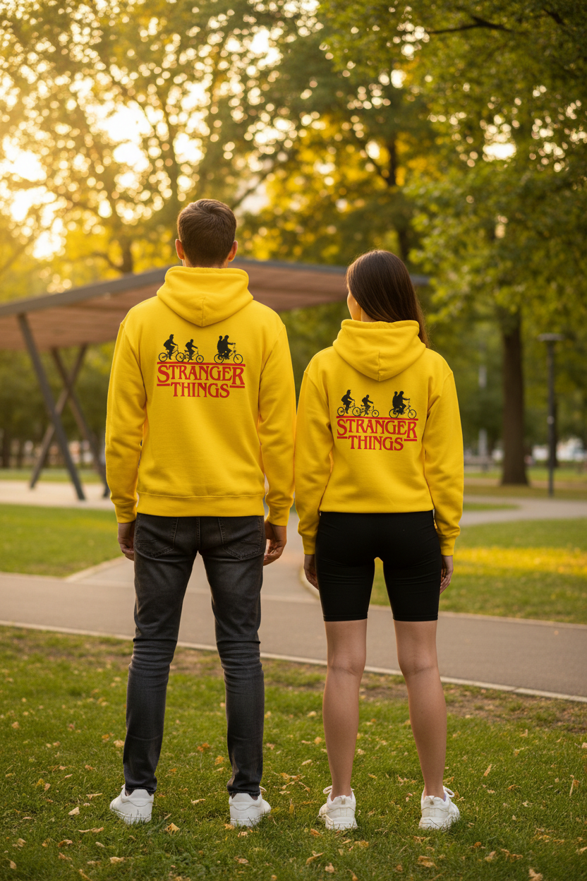 ESTID Unisex Kapuzenjacke | Stranger Things Retro Rückenprint Ansicht 4 – Hoodie – ESTID