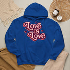 Love Is Love Hoodie – Retro Herz Pride Kapuzenpullover Ansicht 42 – Hoodie – ESTID