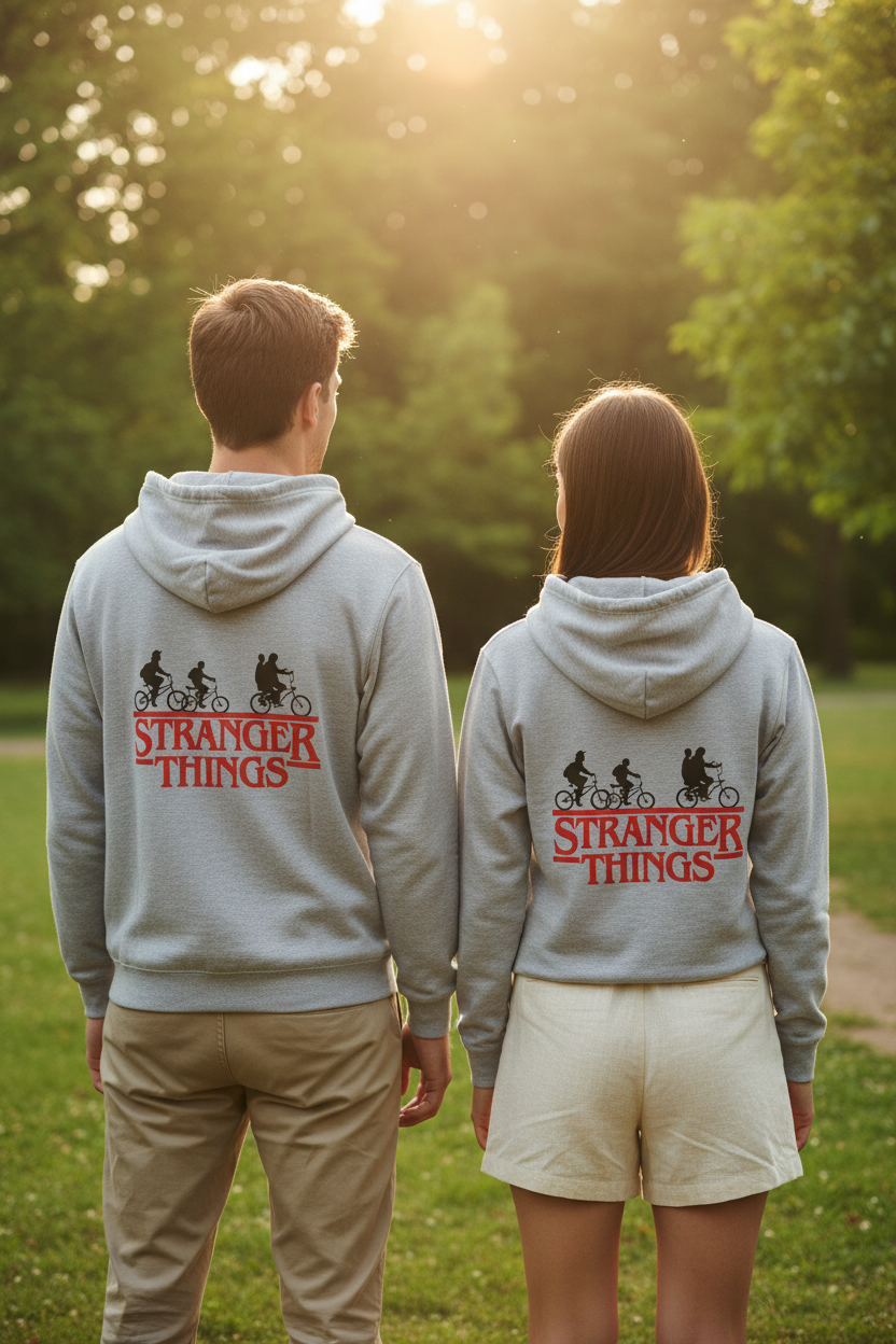 ESTID Unisex Kapuzenjacke | Stranger Things Retro Rückenprint Ansicht 6 – Hoodie – ESTID