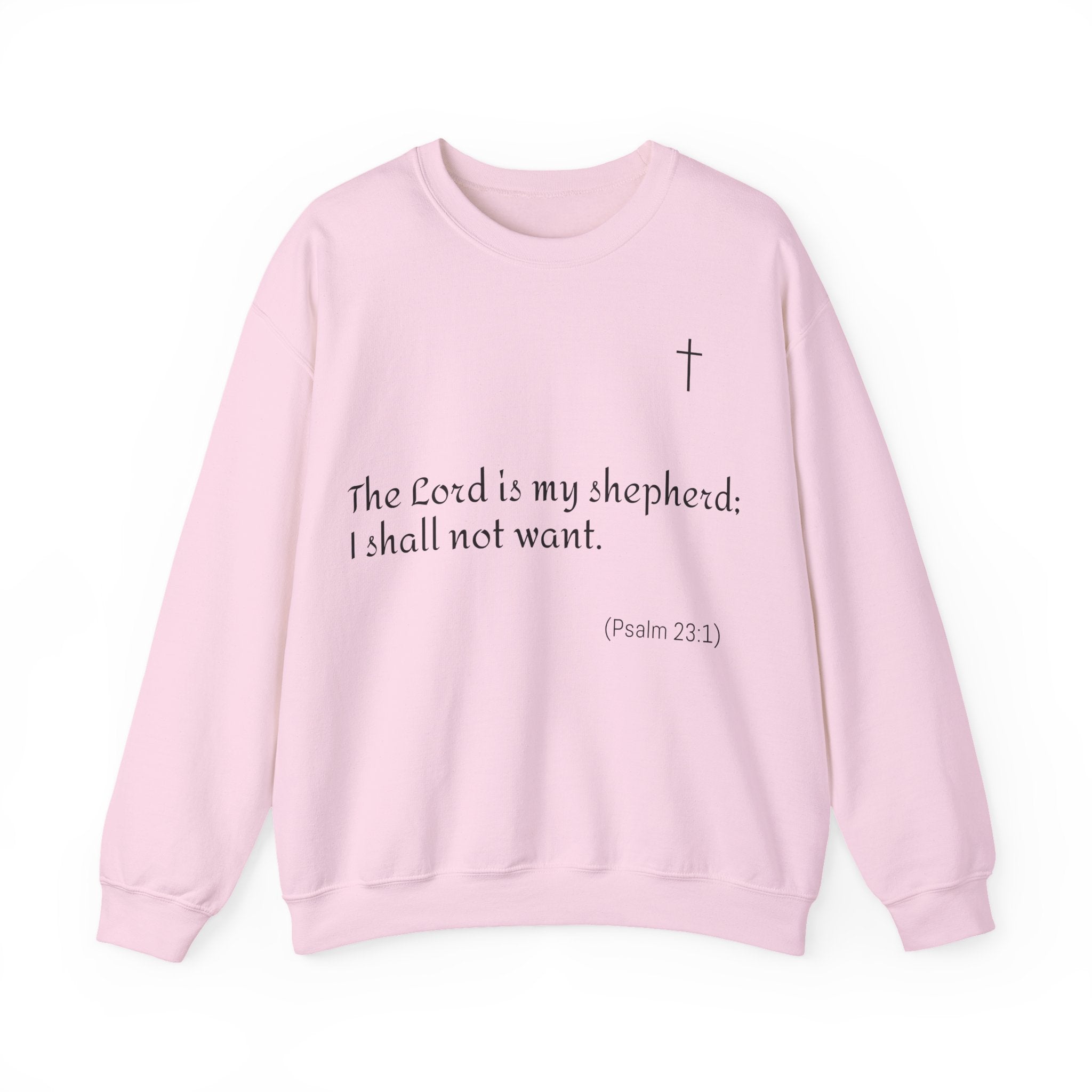 Unisex Heavy Blend Sweatshirt mit Psalm 23 & markantem Backprint ESTID Ansicht 7 – Sweatshirt – ESTID