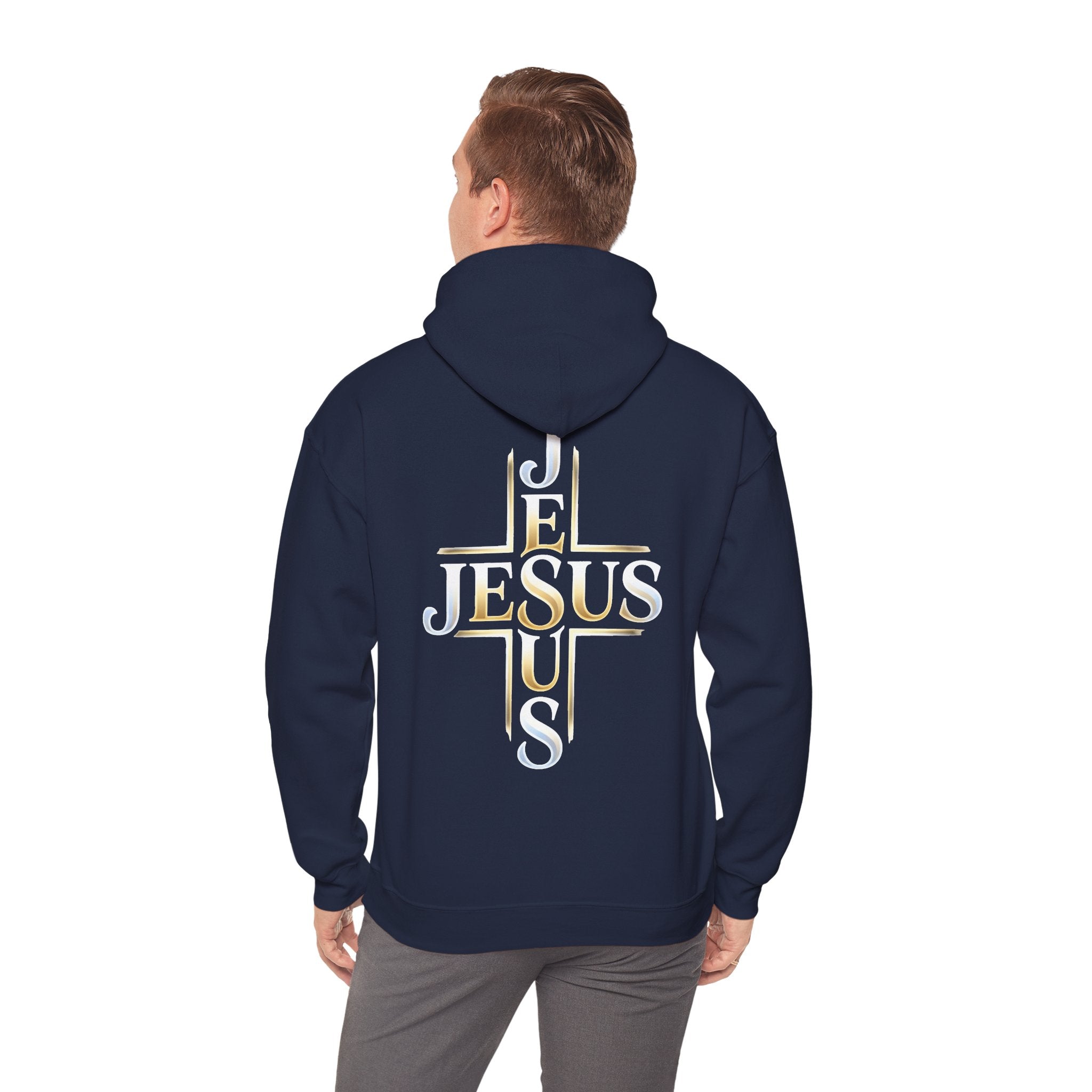 Faith Over Fear Hoodie – Jesus Kreuz Kapuzenpullover | Christliches Sweatshirt