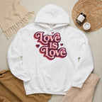 Love Is Love Hoodie – Retro Herz Pride Kapuzenpullover Ansicht 22 – Hoodie – ESTID