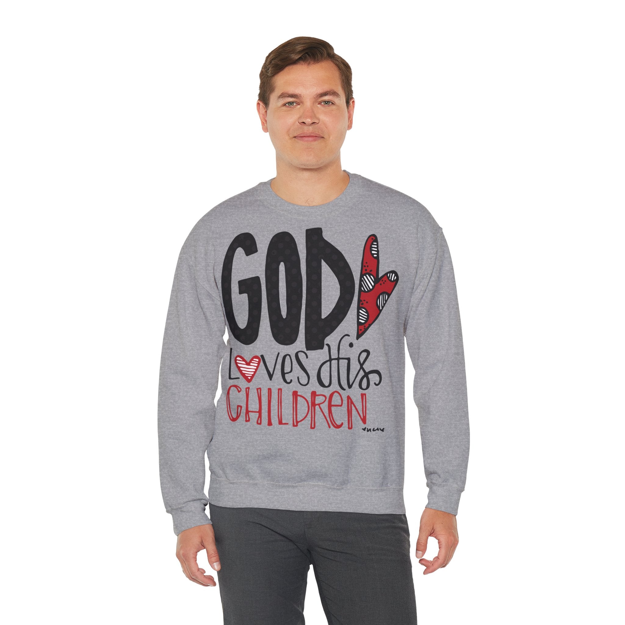 Gott liebt Seine Kinder Sweatshirt – Faith-Crewneck für Kinder und Familie Ansicht 28 – Sweatshirt – ESTID