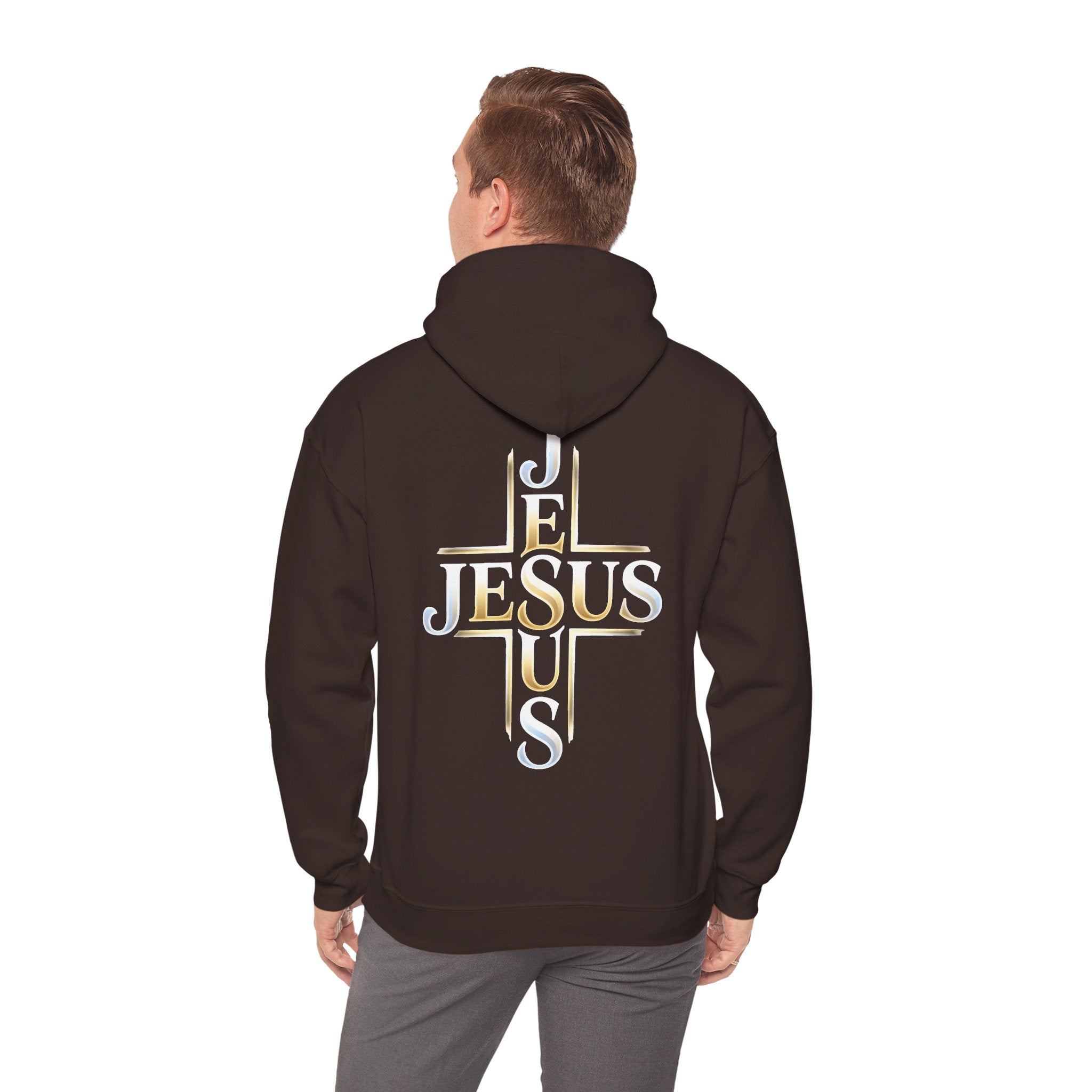 Faith Over Fear Hoodie – Jesus Kreuz Kapuzenpullover | Christliches Sweatshirt