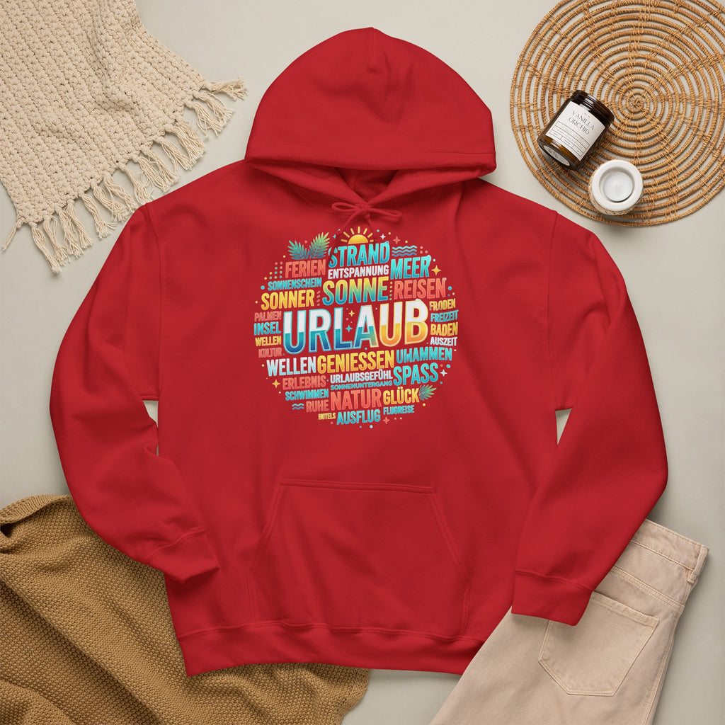 Urlaub Hoodie – Tropischer Palm Sunset Kapuzenpullover