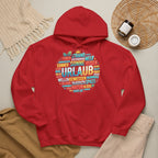 Urlaub Hoodie – Tropischer Palm Sunset Kapuzenpullover