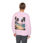 Tropical Palm Sunset Sweatshirt – Beach Vacation Crewneck