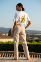 ESTID Damen Statement T-Shirt | "REAL APPAREL CO."