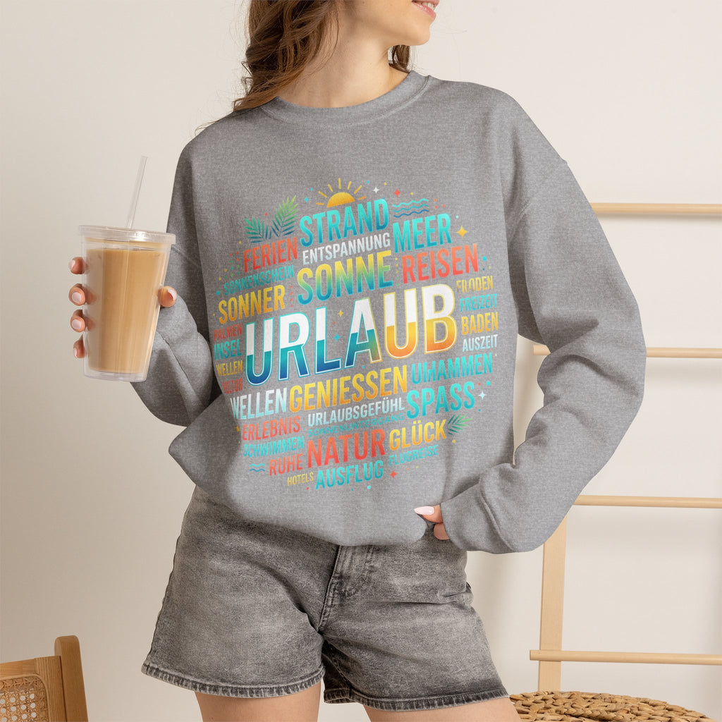 Tropical Palm Sunset Sweatshirt – Beach Vacation Crewneck