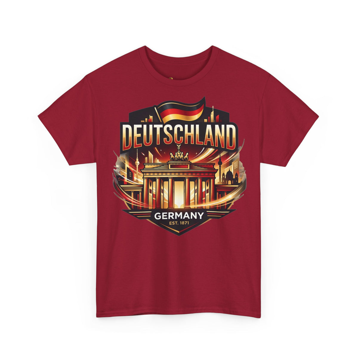 Deutschland Vintage Brandenburg-Tor T-Shirt – Reise-, Fußball- und Heimatstolz Ansicht 13 – T-Shirt – ESTID