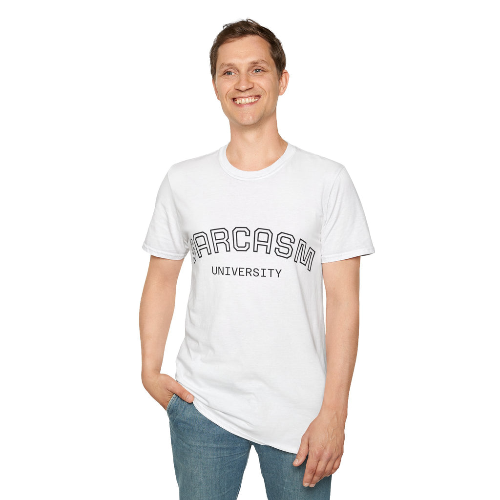 Sarcasm University T-Shirt — Funny Collegiate Graphic Tee Ansicht 32 – T-Shirt – ESTID