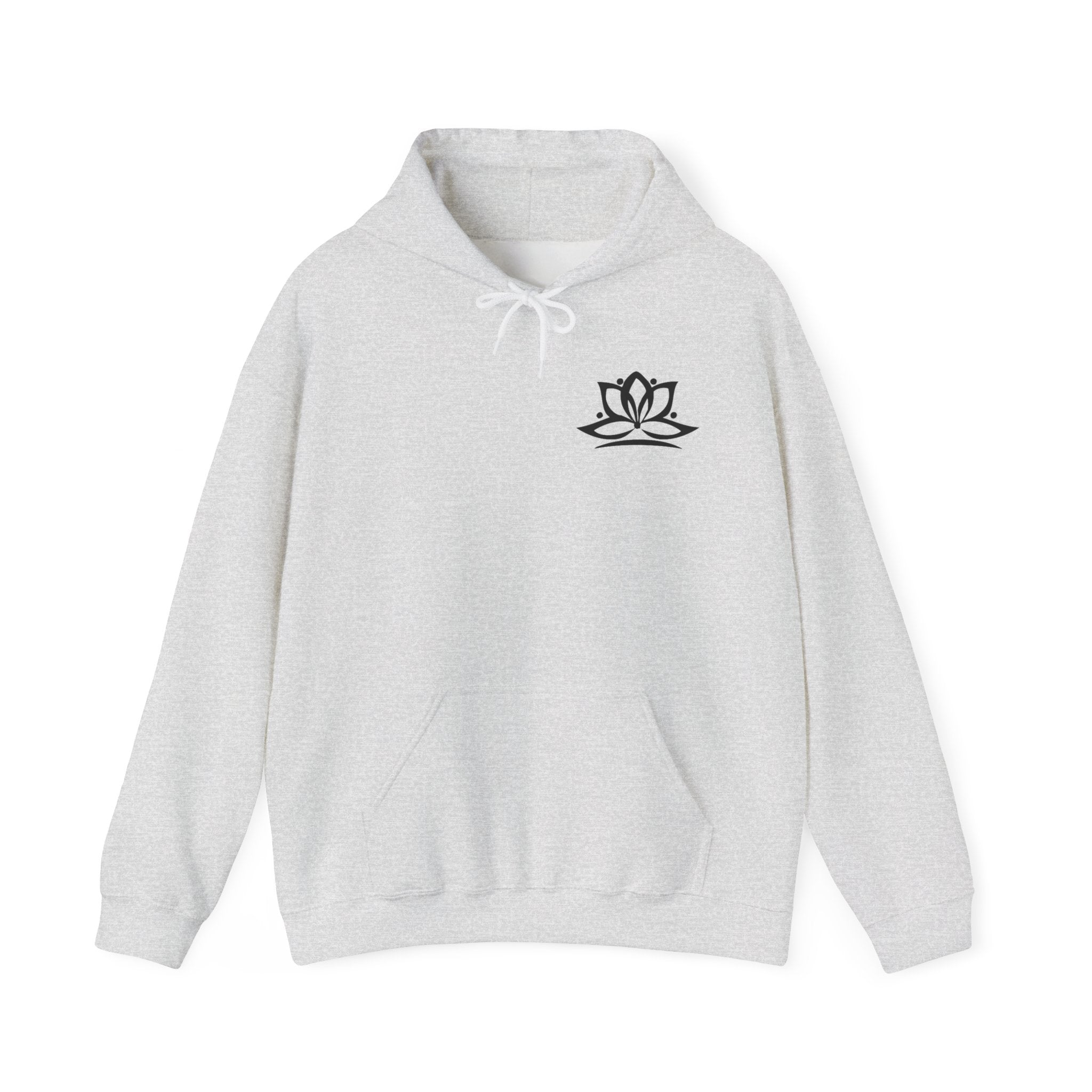 Lotus-Mandala-Hoodie mit Om-Symbol – Spirituelles Yoga-Sweatshirt ESTID Ansicht 8 – Hoodie – ESTID