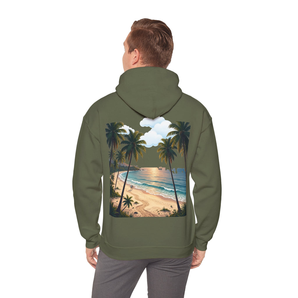 Urlaub Hoodie – Tropischer Palm Sunset Kapuzenpullover