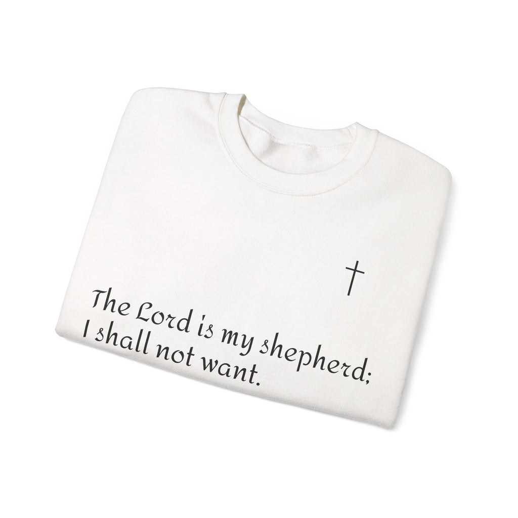 Unisex Heavy Blend Sweatshirt mit Psalm 23 & markantem Backprint ESTID Ansicht 9 – Sweatshirt – ESTID