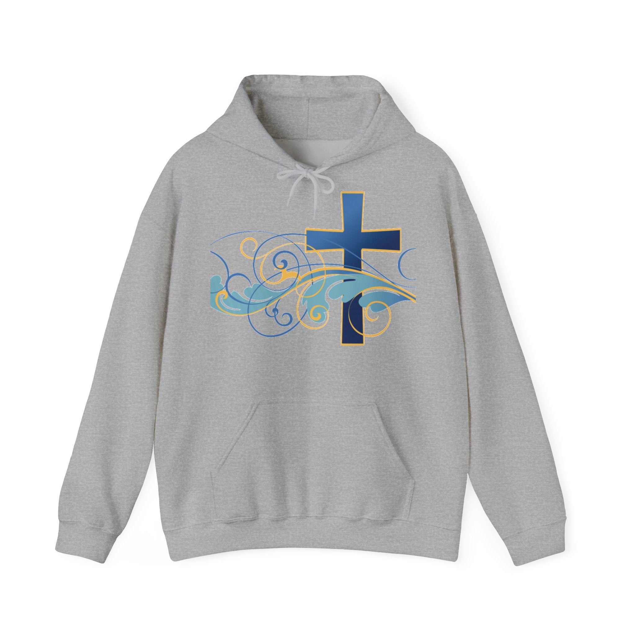 Gott liebt seine Kinder Kapuzenpullover – Cross Hoodie mit handschriftlicher Botschaft Ansicht 9 – Hoodie – ESTID