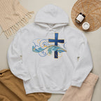 Gott liebt seine Kinder Kapuzenpullover – Cross Hoodie mit handschriftlicher Botschaft Ansicht 22 – Hoodie – ESTID