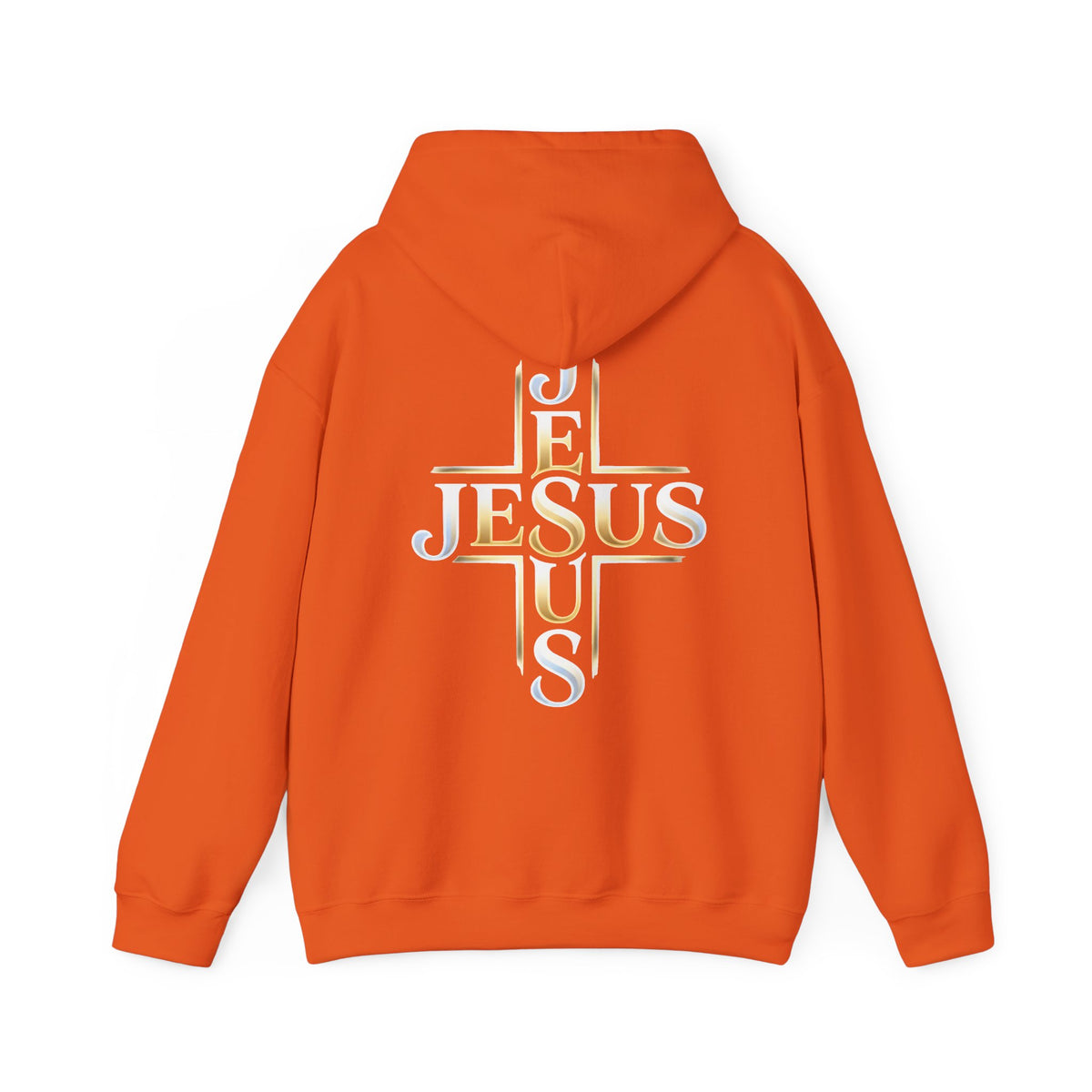 Faith Over Fear Hoodie – Jesus Kreuz Kapuzenpullover | Christliches Sweatshirt Ansicht 3 – Hoodie – ESTID