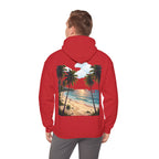 Urlaub Hoodie – Tropischer Palm Sunset Kapuzenpullover