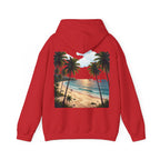Urlaub Hoodie – Tropischer Palm Sunset Kapuzenpullover