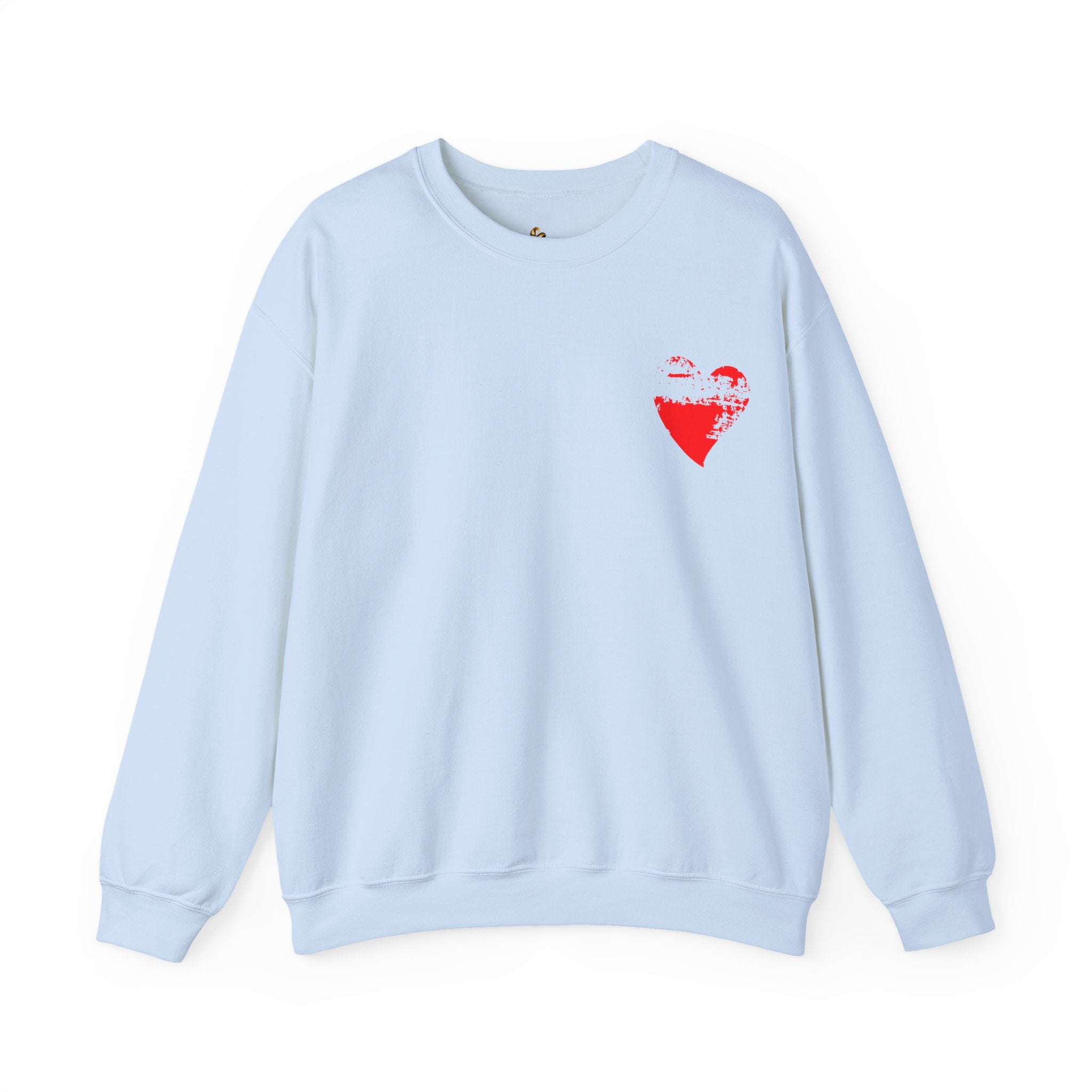 ESTID Damen Oversized Sweatshirt „Grunge Heart“ – Premium Baumwollmix Pullover mit rotem Herz-Print Ansicht 6 – Sweatshirt – ESTID