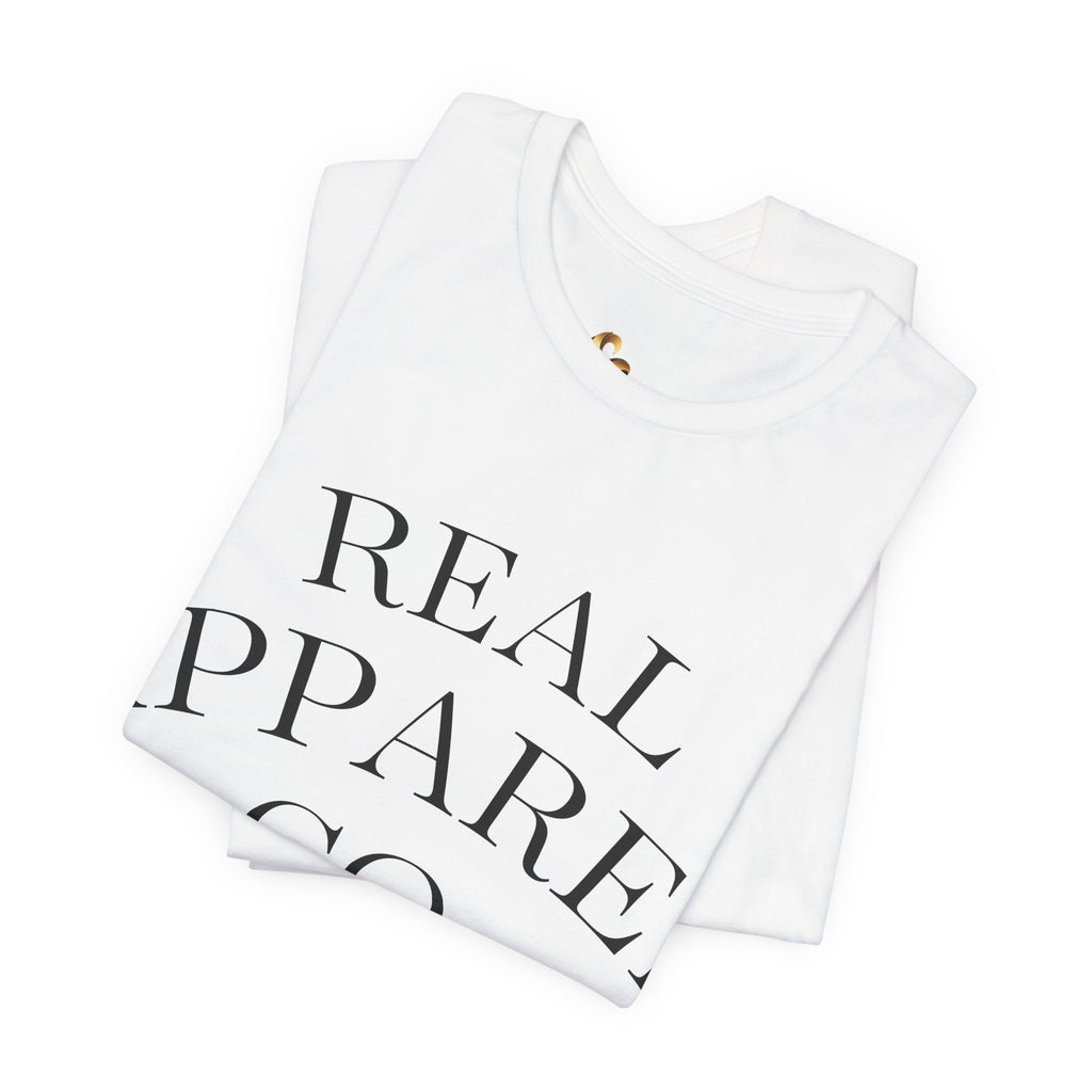 ESTID Damen Statement T-Shirt | "REAL APPAREL CO."