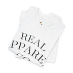 ESTID Damen Statement T-Shirt | "REAL APPAREL CO."