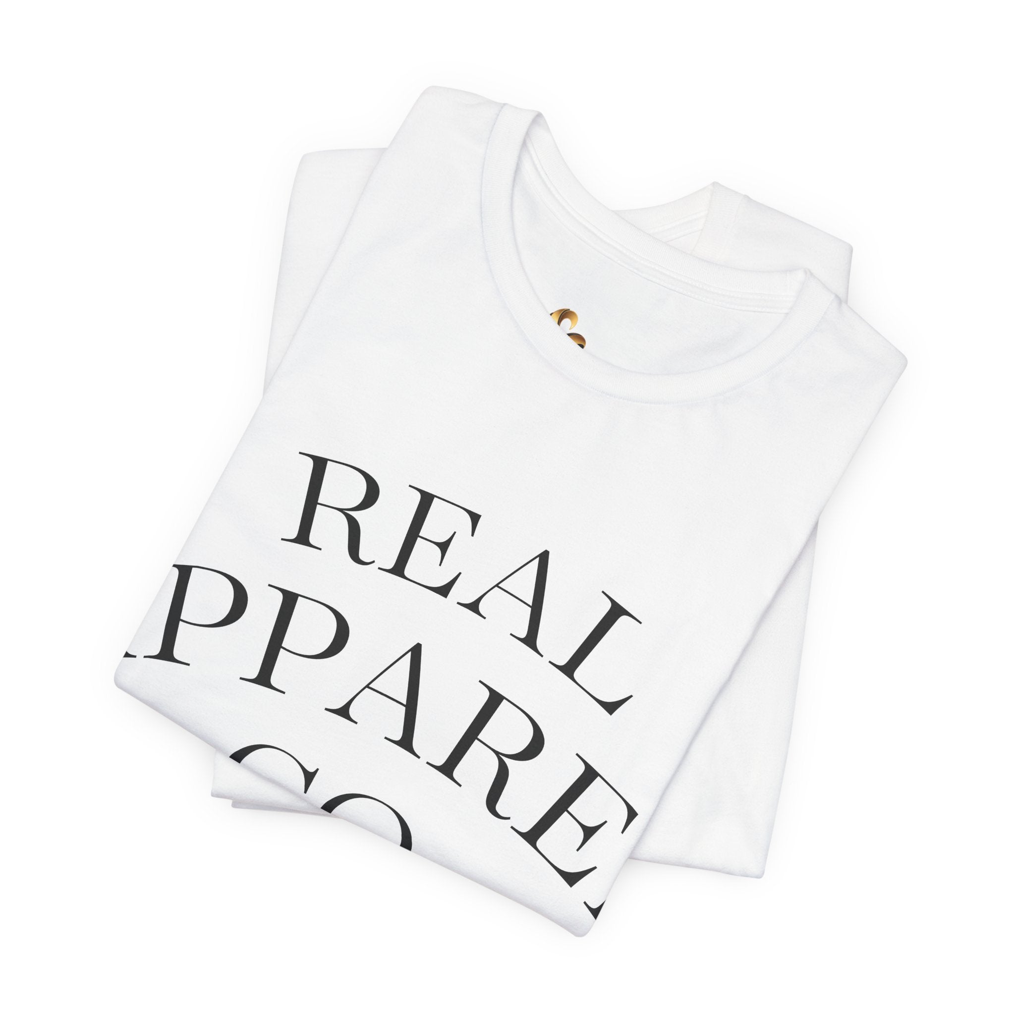 ESTID Damen Statement T-Shirt | "REAL APPAREL CO."