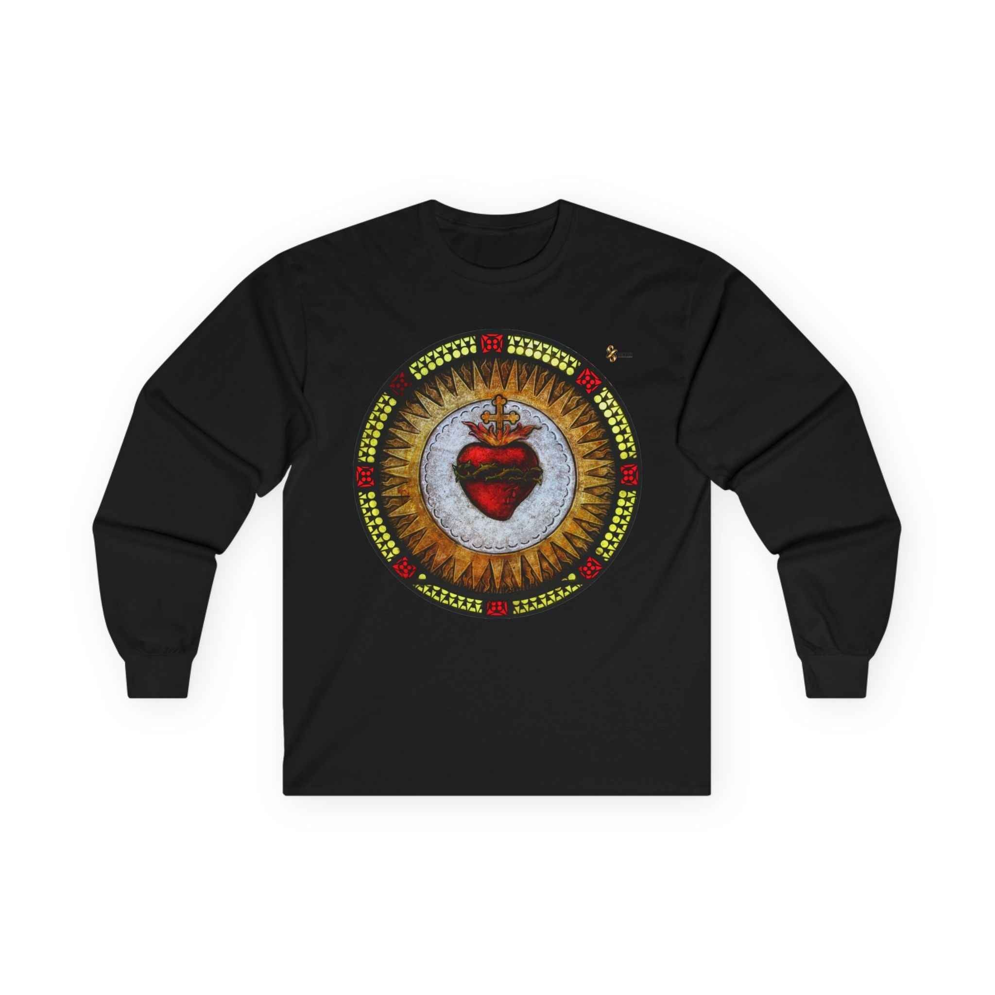 Sacred Heart Langarmshirt – Sacred Heart Mandala Long Sleeve Tee