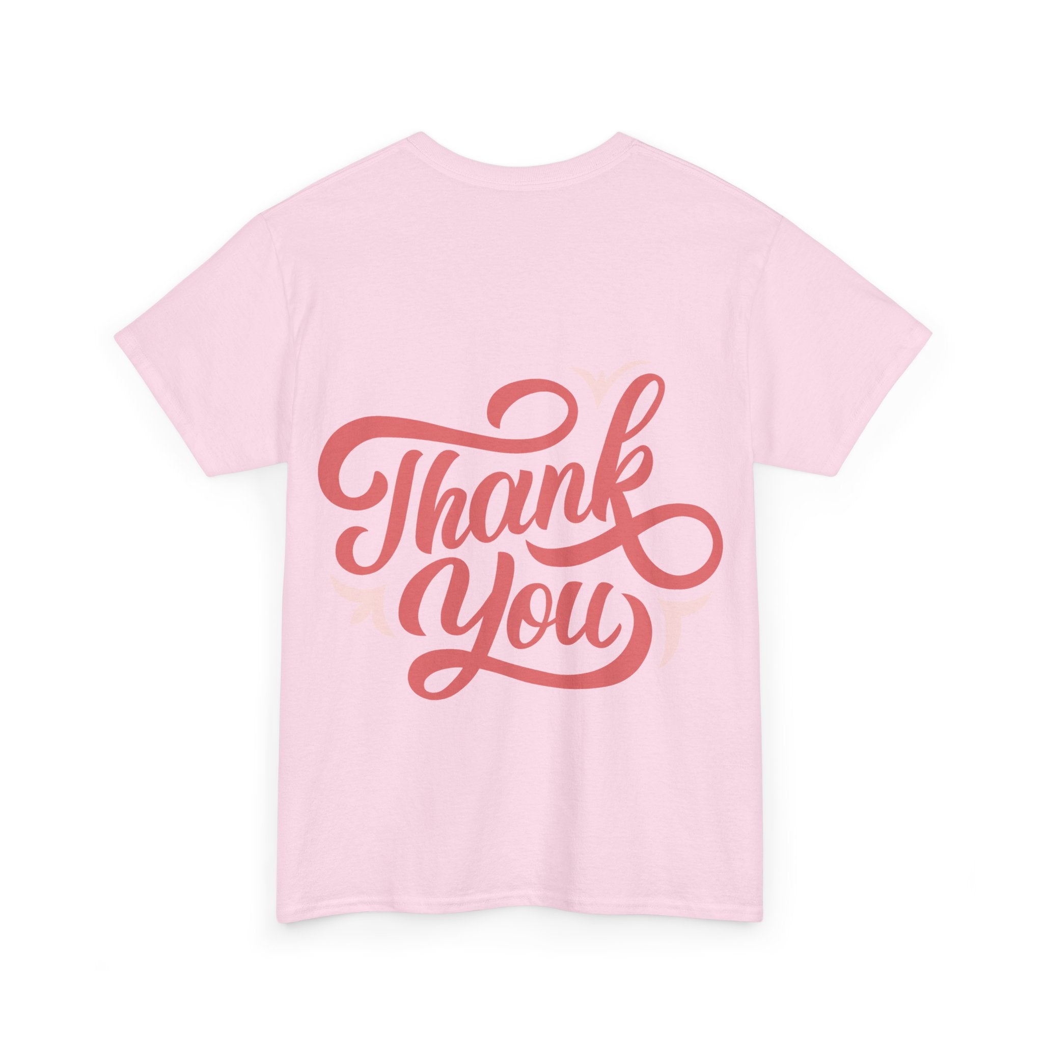Statement T-Shirt Damen | „Thank You“ Rücken-Print Ansicht 24 – T-Shirt – ESTID